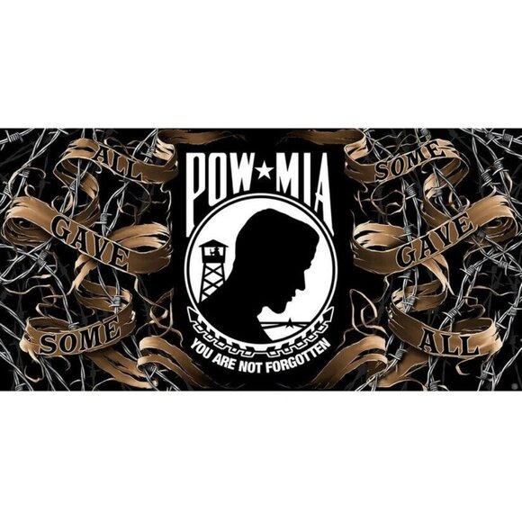New POW MIA Beach Bath Pool Gift Towel Army Marines US Military Veteran American - Picture 1 of 2